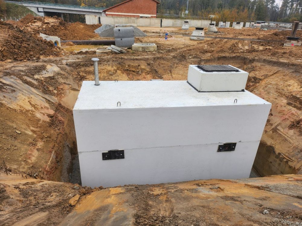 detailní reference, betonová armaturní šachta k dálnici D3 SSÚD Borek, db betonové jímky
